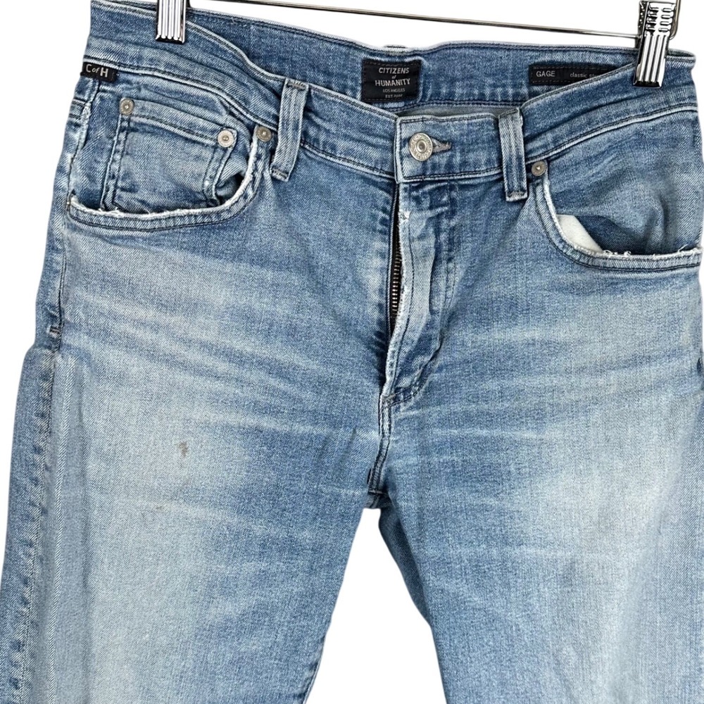 Citizens of Humanity Gage Classic Straight Leg Jeans Light Wash Blue Mens 31x30